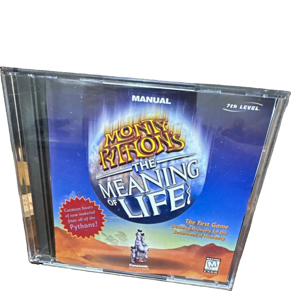 Monty Python's The Meaning of Life PC Game (1997) 2-CD Complete Case & Manual